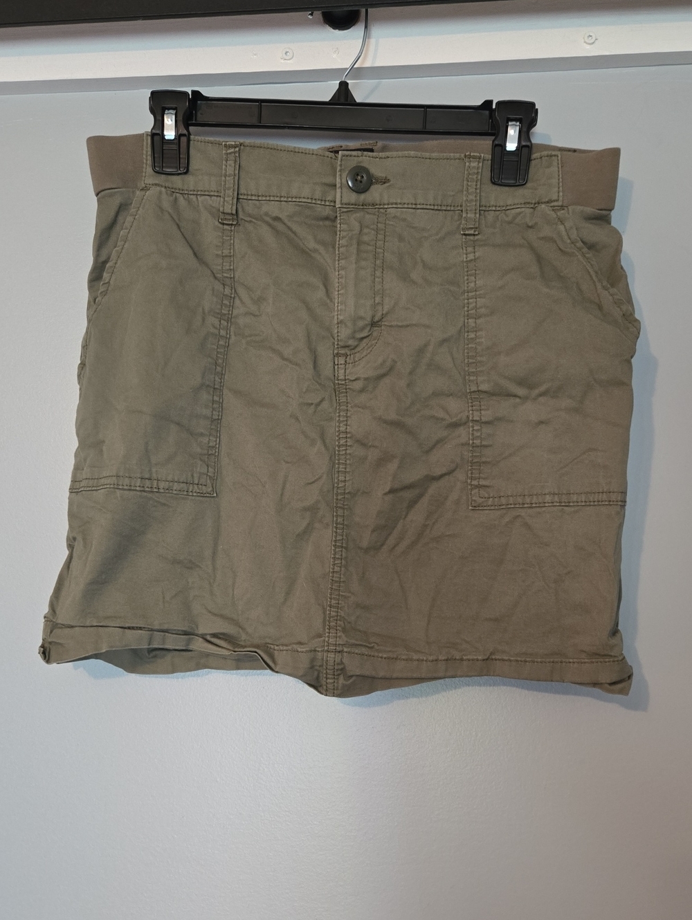 Lee Olive Green Utility Mini Skirt